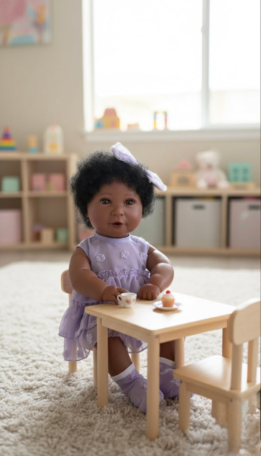 Lavender Ruffle Dress Set