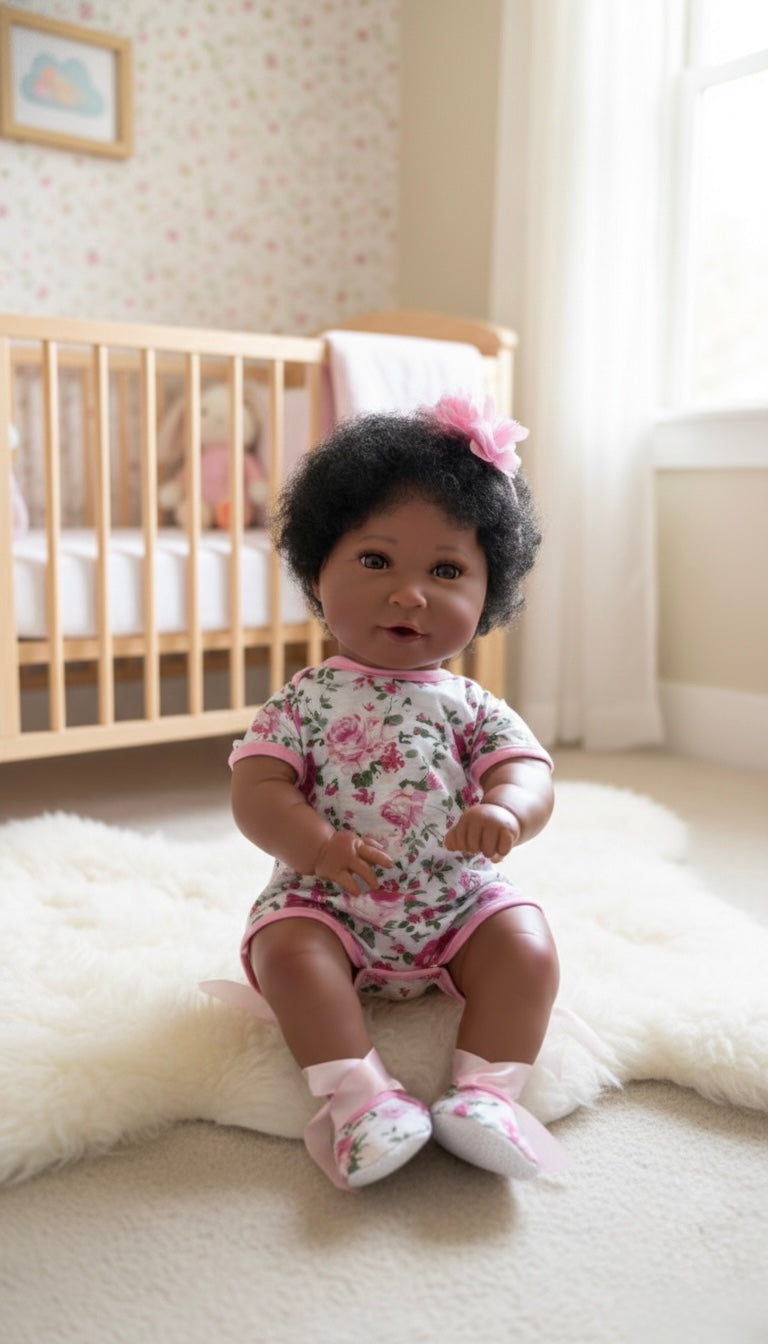 Pink Floral Romper Set